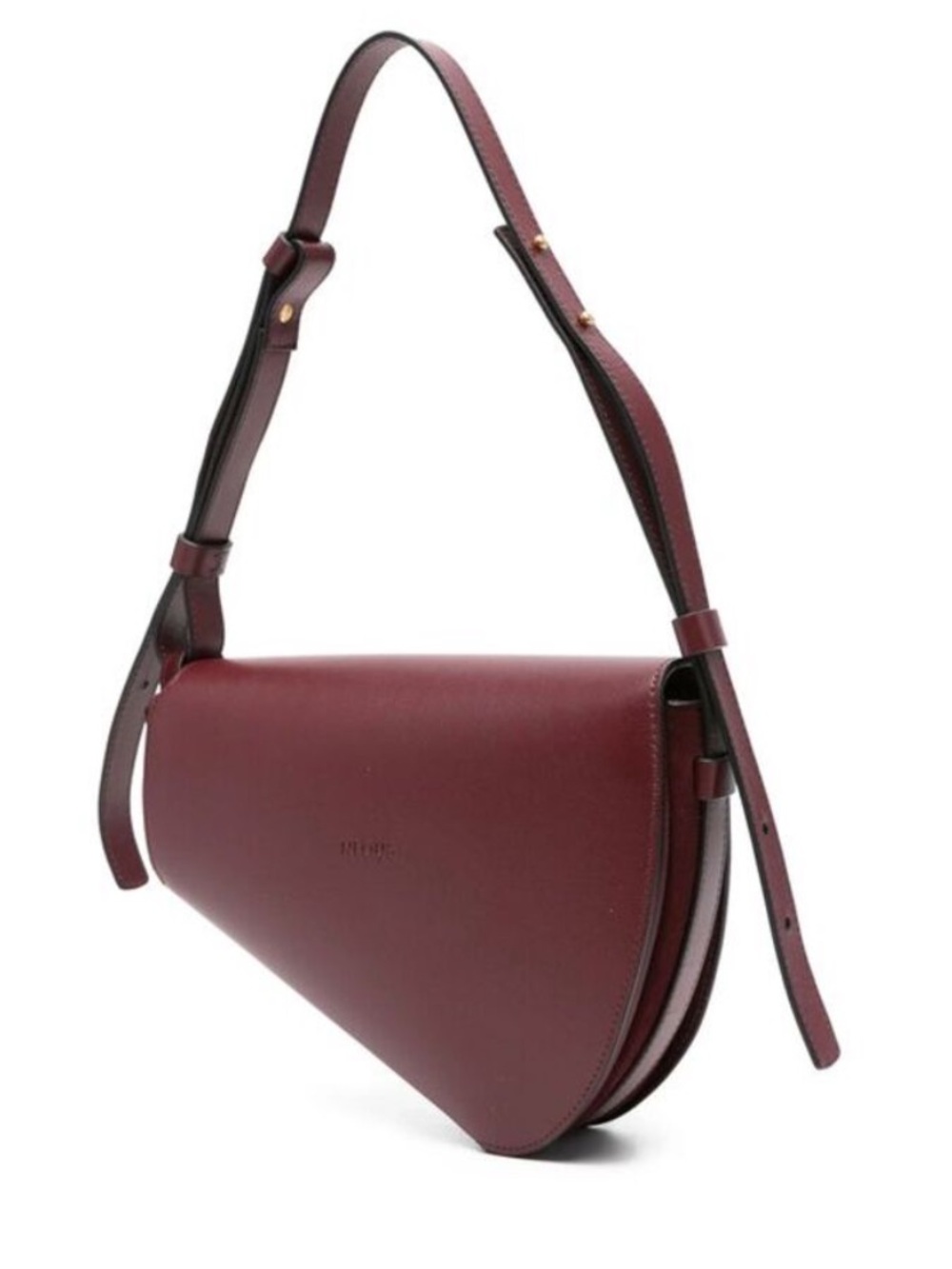 New Neous Berenices Saddle Shoulder Bag Burgundy - Picture 5 of 10